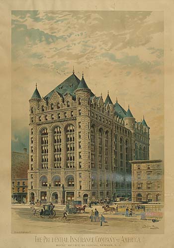 The Presidential Insurance Company America, large stone building
