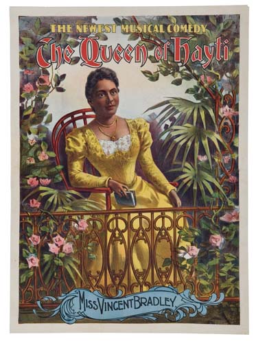 The Newest Musical Comedy, The Queen of Hayti, woman in yellow