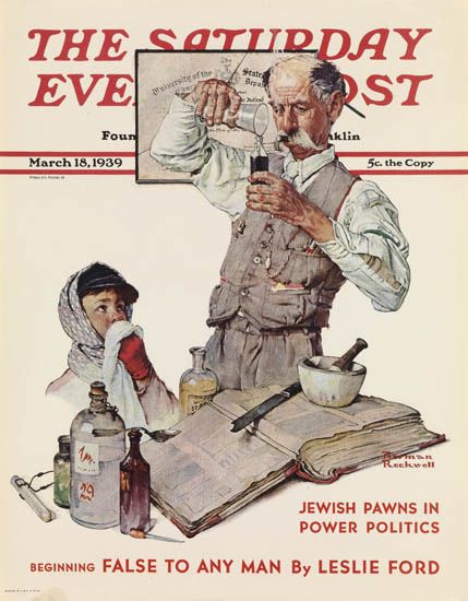 The Saturday Evening Post, False to Any Man, old man mixing