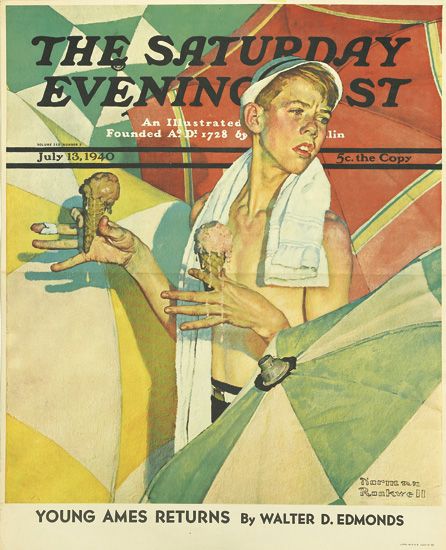 The Saturday Evening Post, Young Ames Returns, boy with ice cream