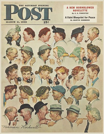 The Saturday Evening Post, many faces