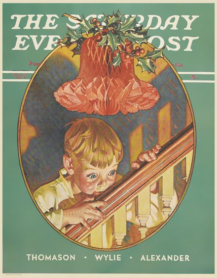 The Saturday Evening Post, boy on the stairs