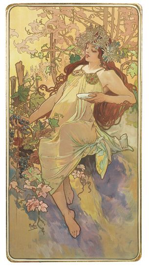 Woman in yellow in nature