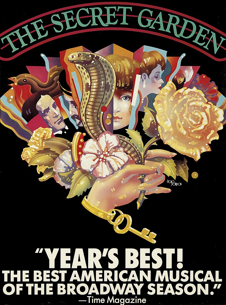 The Secret Garden Year’s Best, black poster