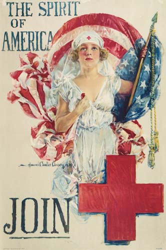 The Spirit of America, Join Red Cross, woman in white
