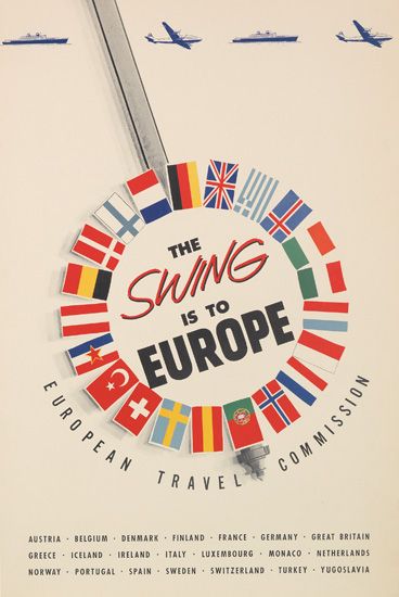 The Swing is to Europe, flags, planes