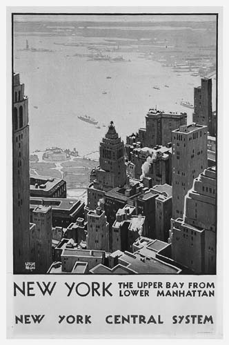 New York, The Upper Bay From Lower Manhatan, skyline