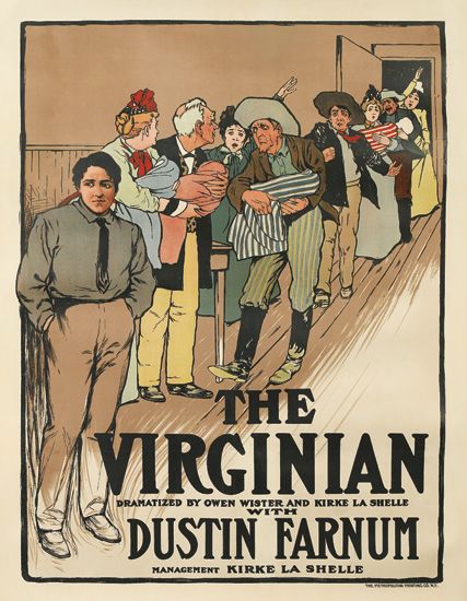 The Virginian Dustin Farnum, long line