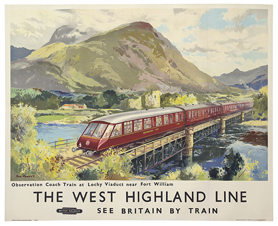 The West Highland Line, See Britain by Train, red train