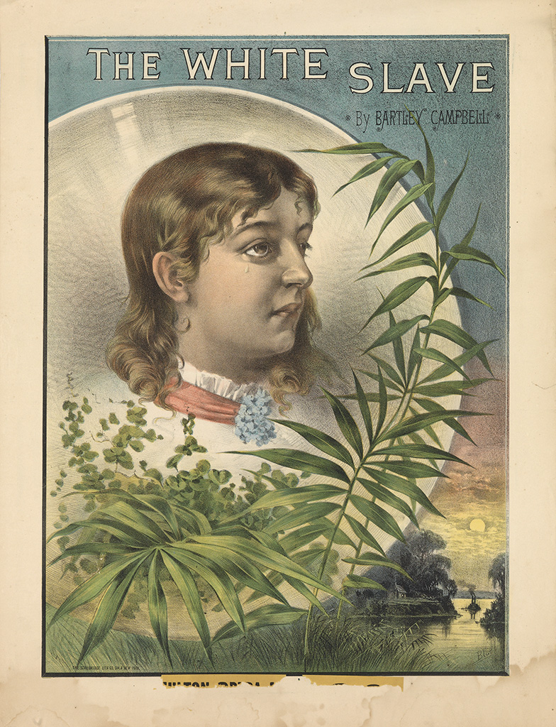 The White Slave, woman in white