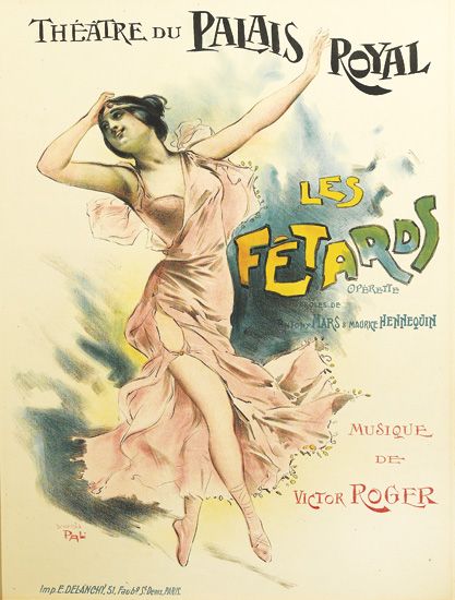 Theatre du Palais Royal les Fetards, woman in pink dress