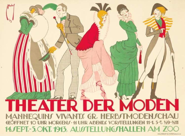 Theater der Moden, formally dressed group