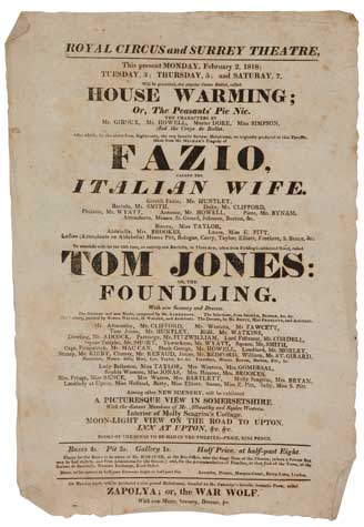 Fazio Italian Wife, Tom Jones Foundling, flyer