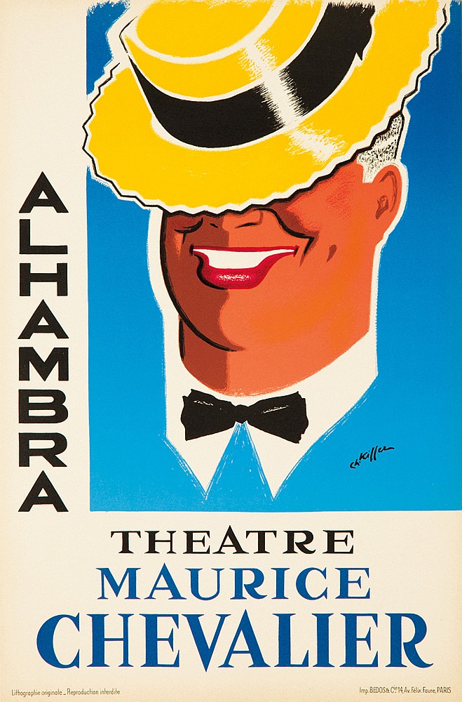 Theatre Aurice Chevalier Alhambra, man in yellow hat