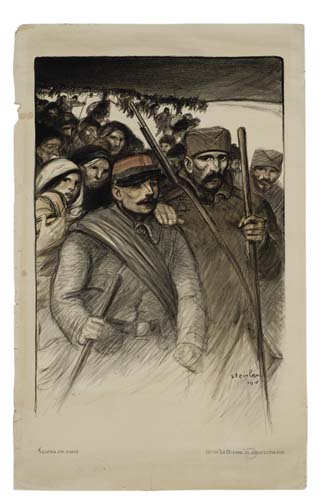 Theophile Alexandre Steinlen Journee Serbe, soldiers