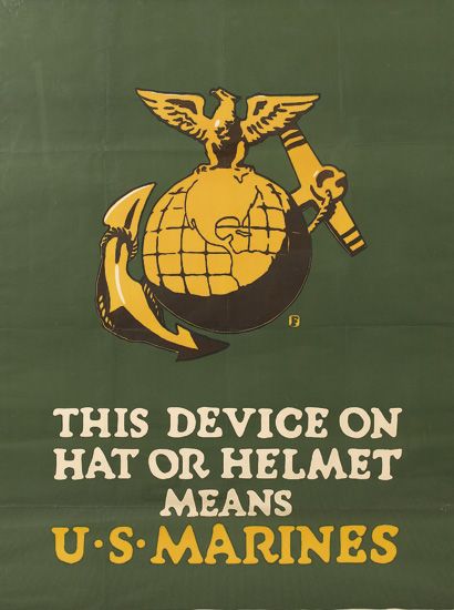 This Device on Hat or Helmet menas U.S. Marine, seal