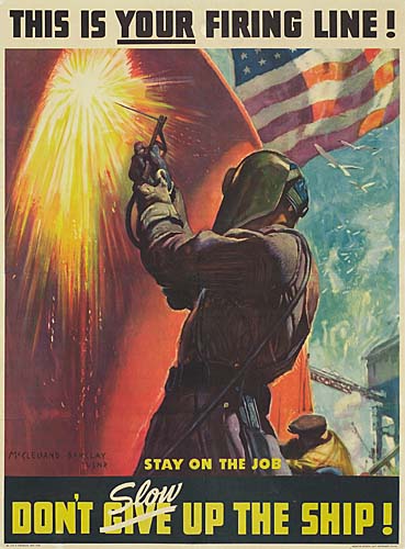 This is Your Firing Line, Don’t Slow up the Ship, flag