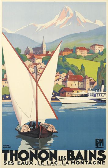 Thonon Les bains, sailboats