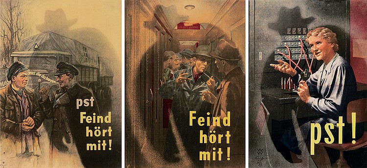 three-german-silence-posters