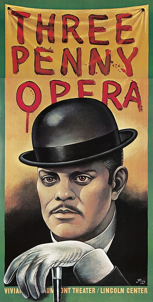 Three Penny Opera, man in bowler hat