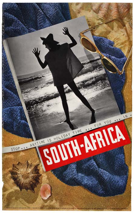 South Africa, Anytime is Holiday Time, man on the beach, photograph