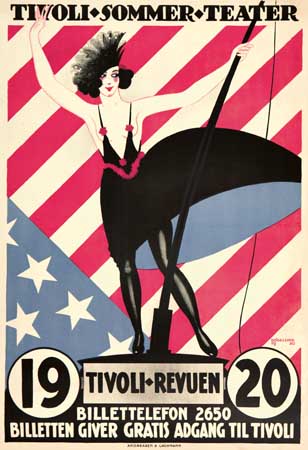 Tivoli Revuen, woman in black