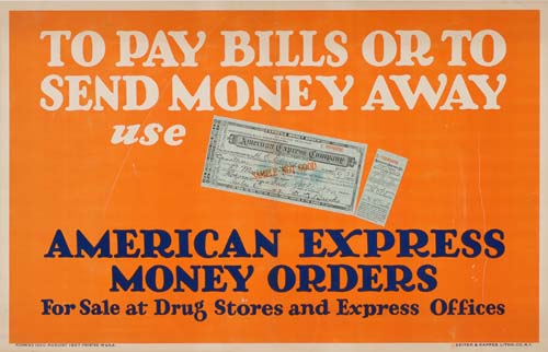 To Pay Bills or to Send Money Away, American Express Money Orders