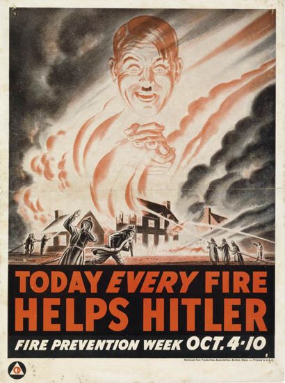 Today Every Fire Helps Hitler, Fire Prevention Week