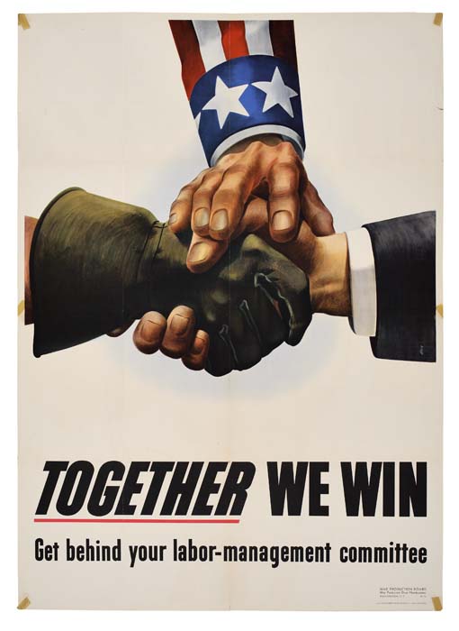 Together We Win, hands of three men