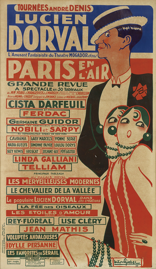 Lucien Dorval, women in red