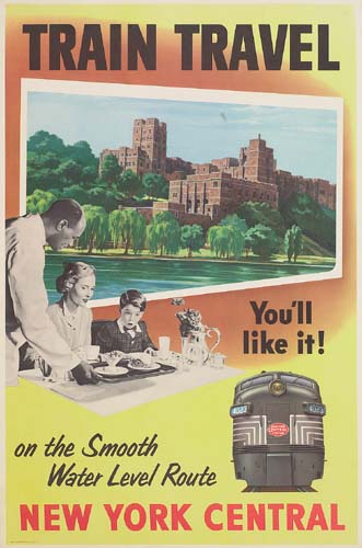Train Travel New York Central, buildings