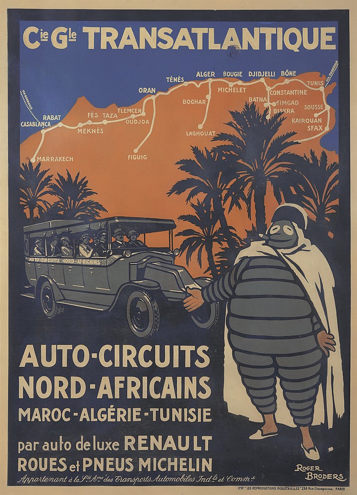 Cie Gle Transatlantique, routes, Auto Circuits Nord Africains, bus