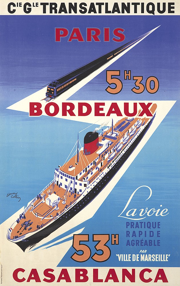Paris Bordeaux, ship, Casablanca