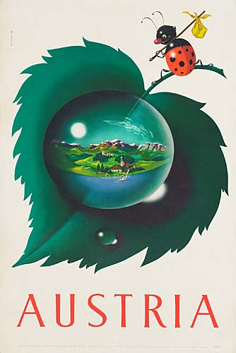 Austria, leaf, lady bug