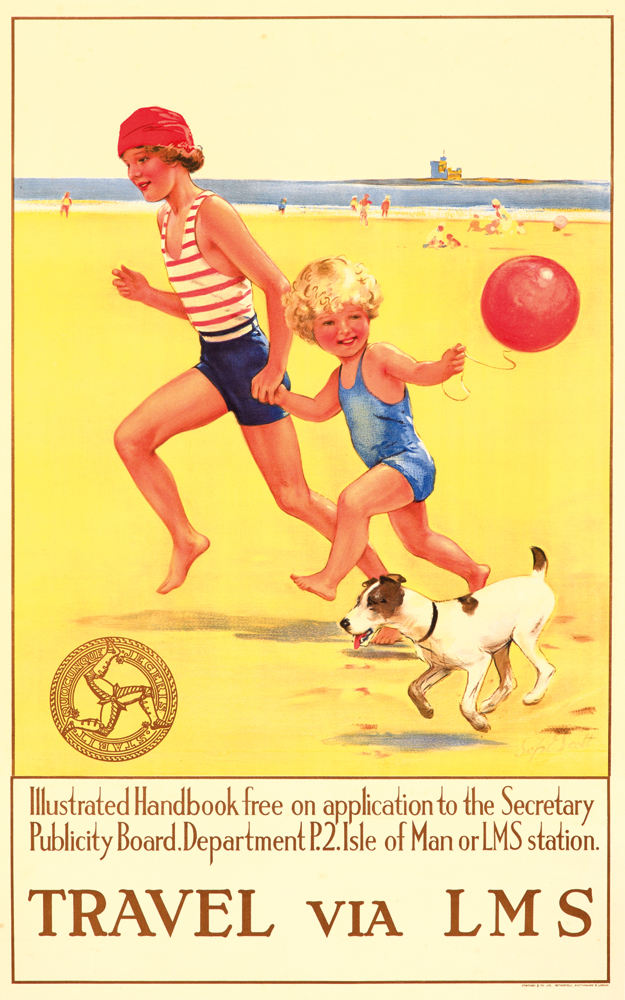 Travel via LMS, children on the beach