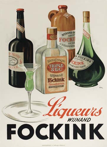 Liqueurs Wijnand Fockink, alcohol bottles