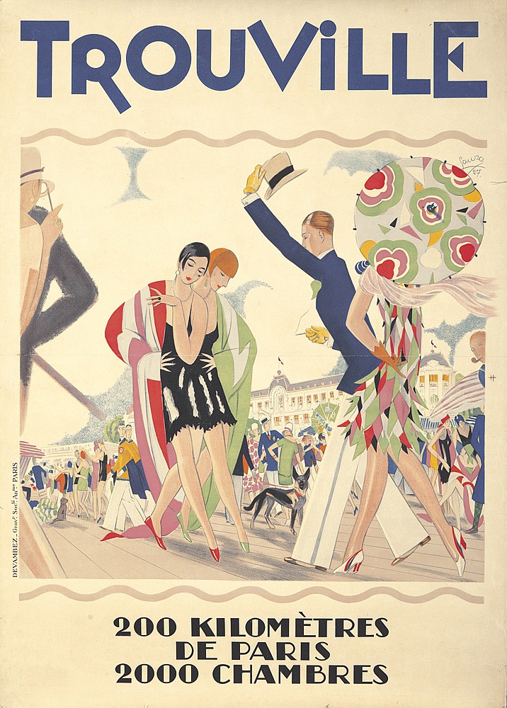 Trouville 200 Kilometres de Paris, crowded street