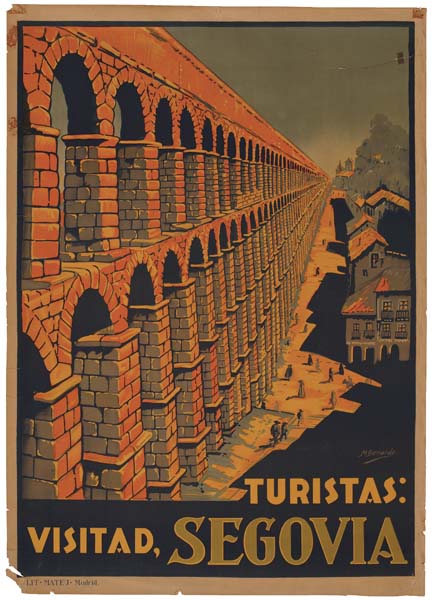 Turistas Visitad Segovia, stone building