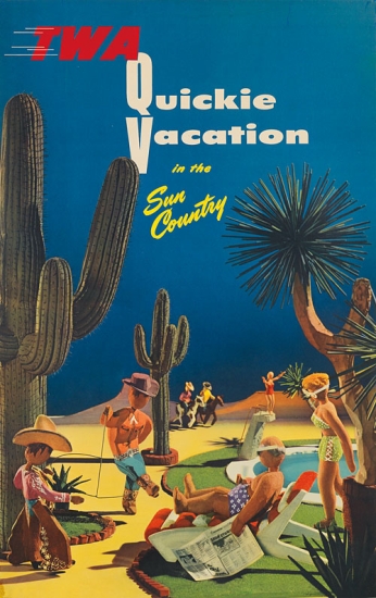 TWA Quickie Vacation in the Sun Country, cactus