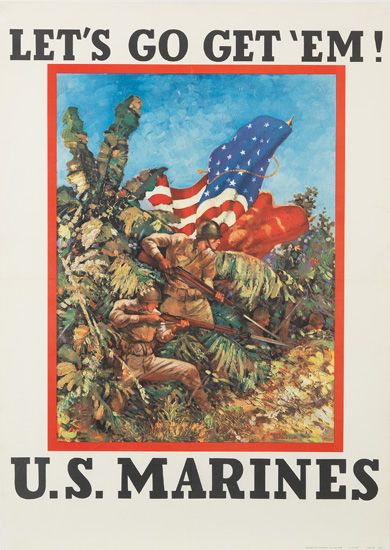 Let’s Go Get ‘Em! U.S. Marines, soldiers in the brush