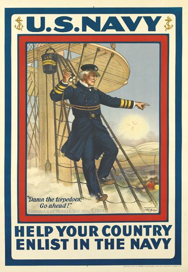 U.S. Navy, Help Your Country, sailor in blue