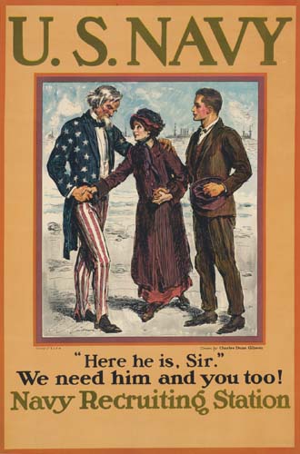 U.S. Navy, Uncle Sam and couple