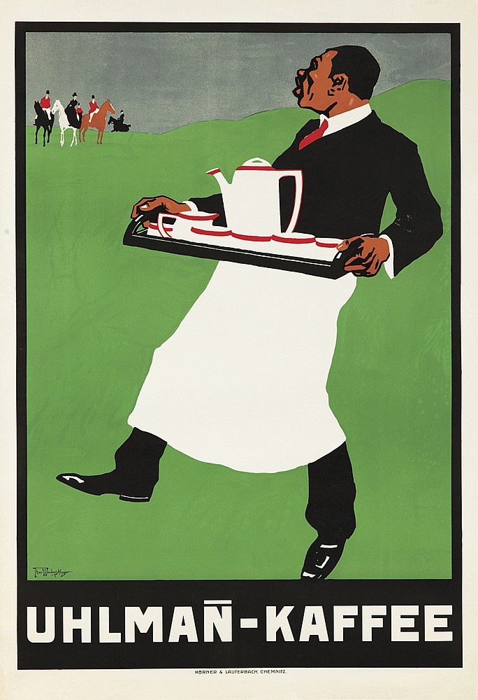 Uhlman Kaffee, man serves coffee