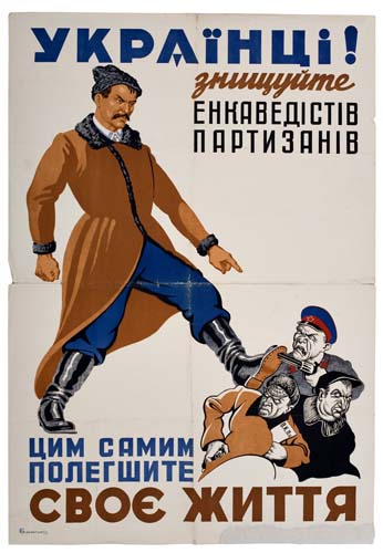 Man In brown coat kicks  men