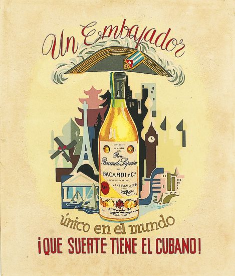 Un Embajador, bottle of bacardi