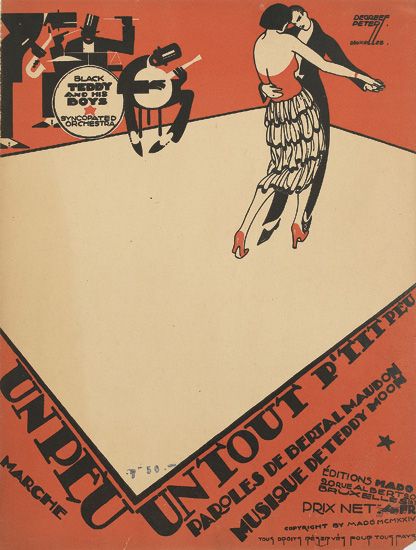 Un Peu Un Tout P’Tit Peu, red poster, dancing couple