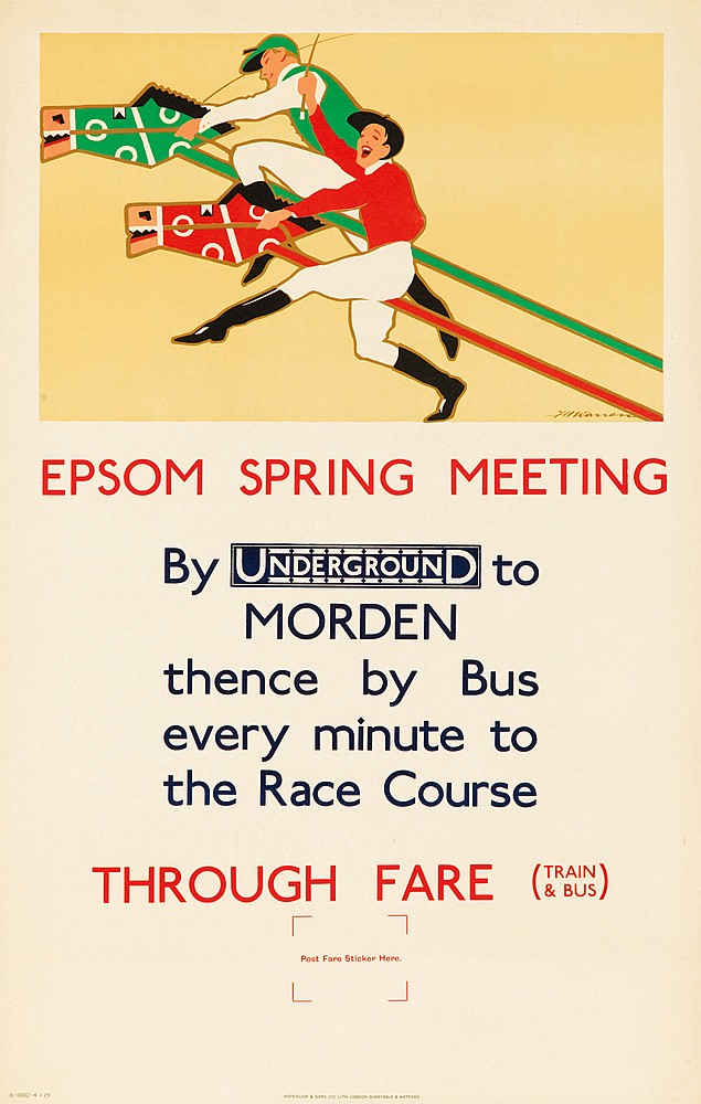 Epson Spring Meeting Underground, Through Fare