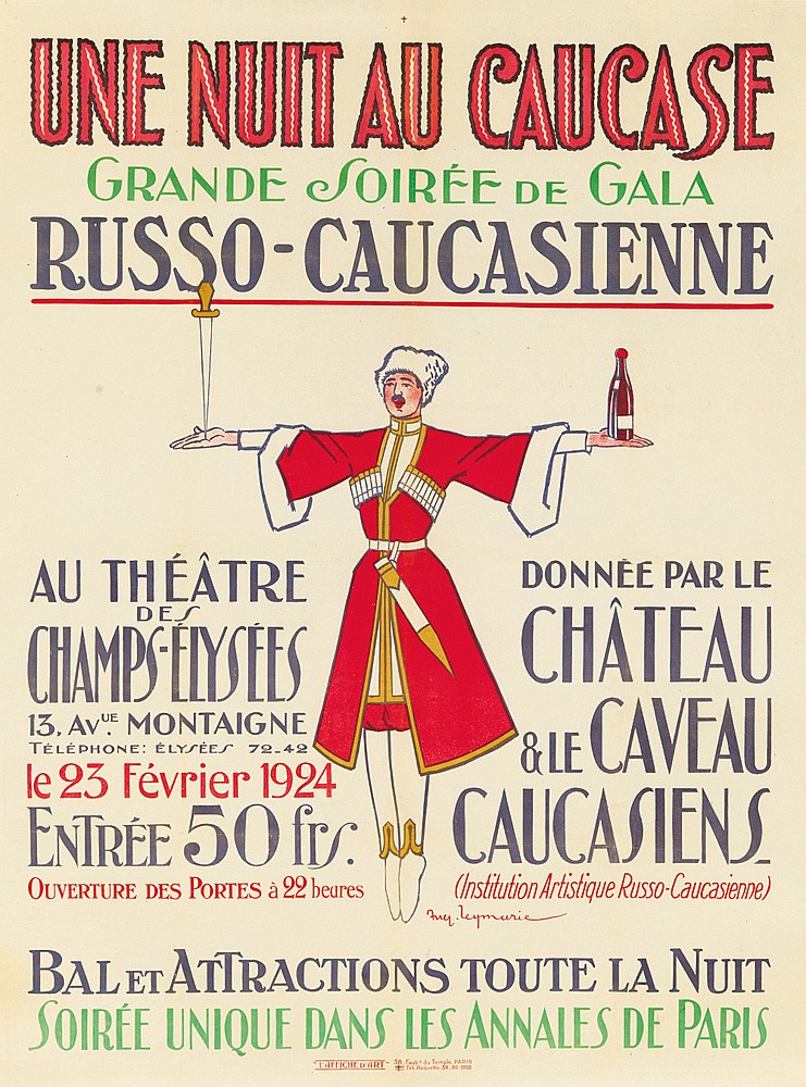 Une Nuit au Caucase, man in red