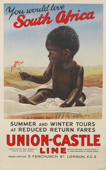 Union Castle Line, You Would Love South Africa, black baby