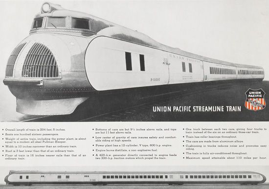 Union Pacific Streamline Train, train